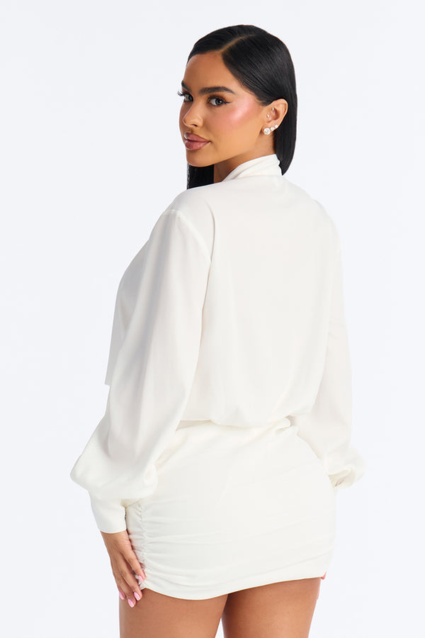Andrea Mini Skirt Set - White