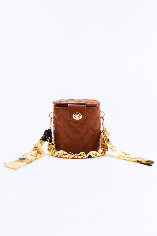 Dolce Vita Faux Leather Clutch - Brown