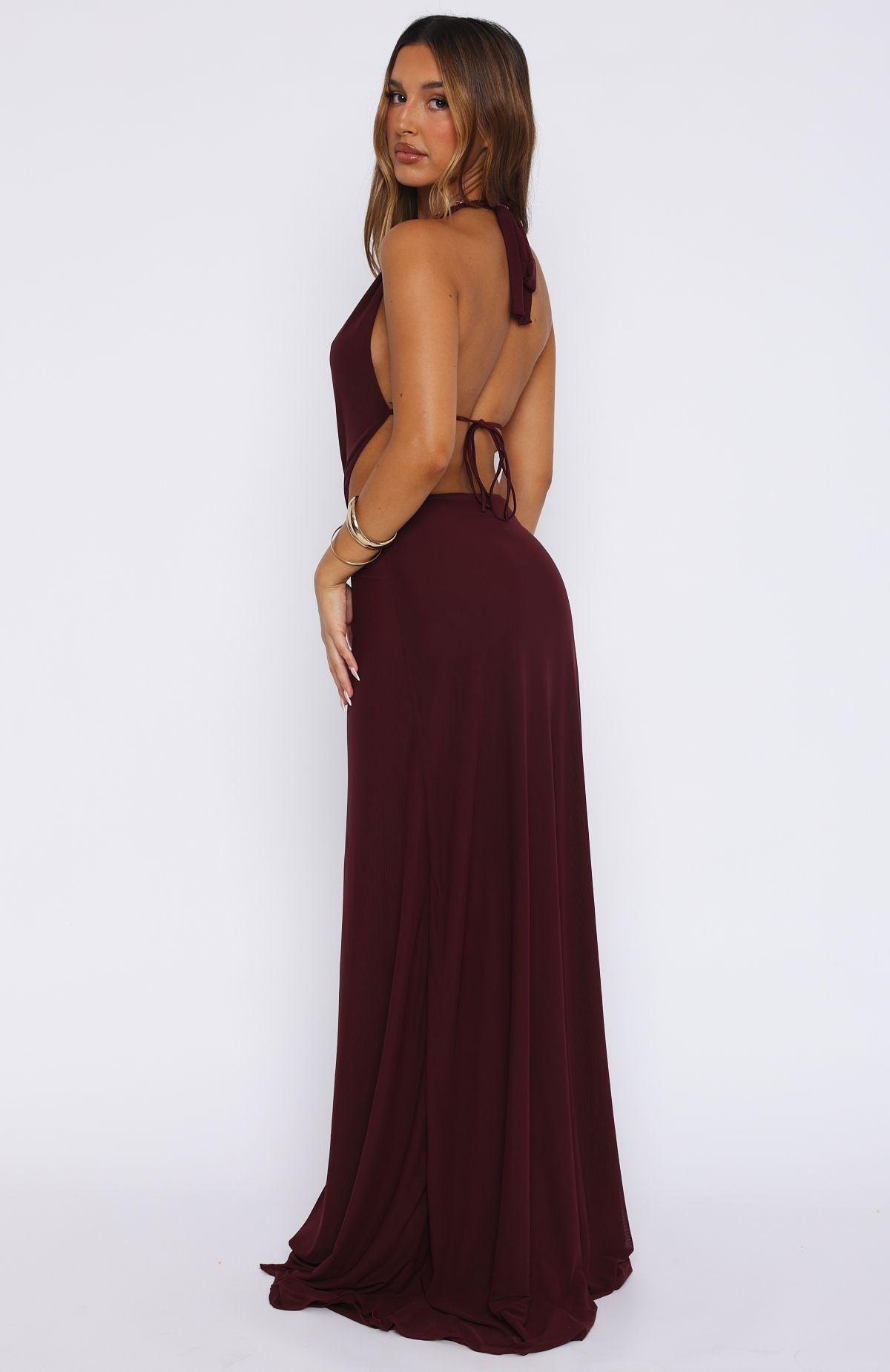 Tuscany Twilight Maxi Dress - Plum
