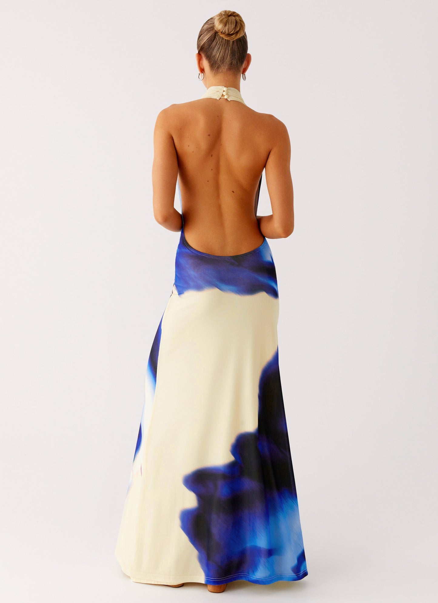 Only A Feeling Cowl Neck Maxi Dress - Blue