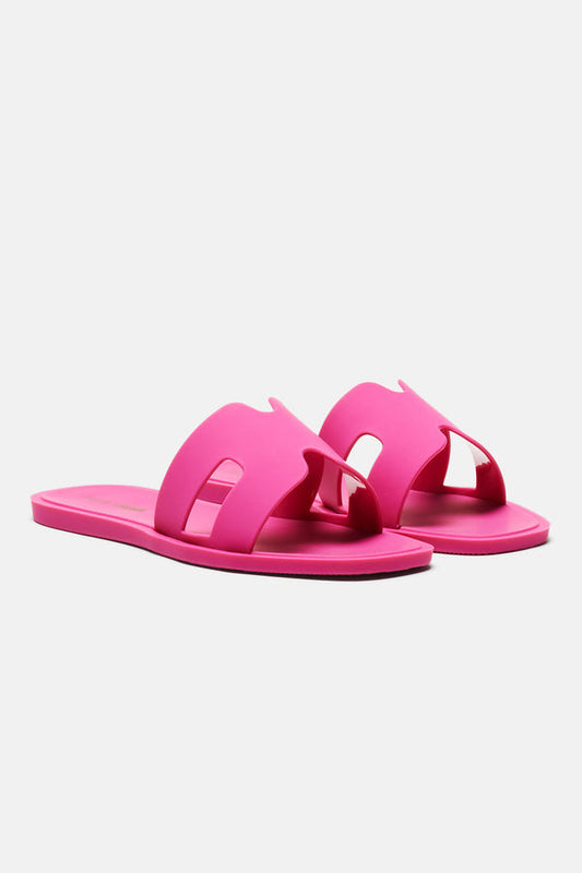 Jackie Flat Sandals - Fuchsia