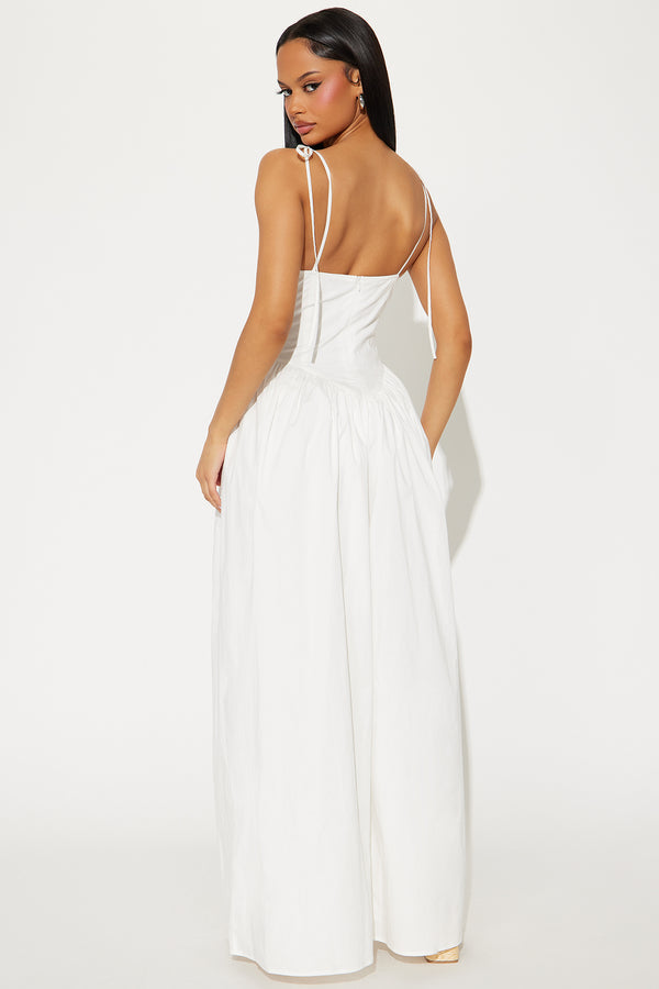 Lighter Than Air Poplin Jumpsuit - Ivory