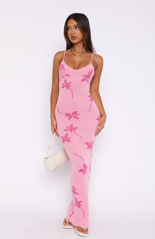 Trust Issues Maxi Dress - Pink