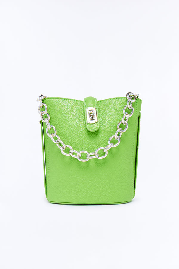 Hidden Gem Faux Leather Bag - Green