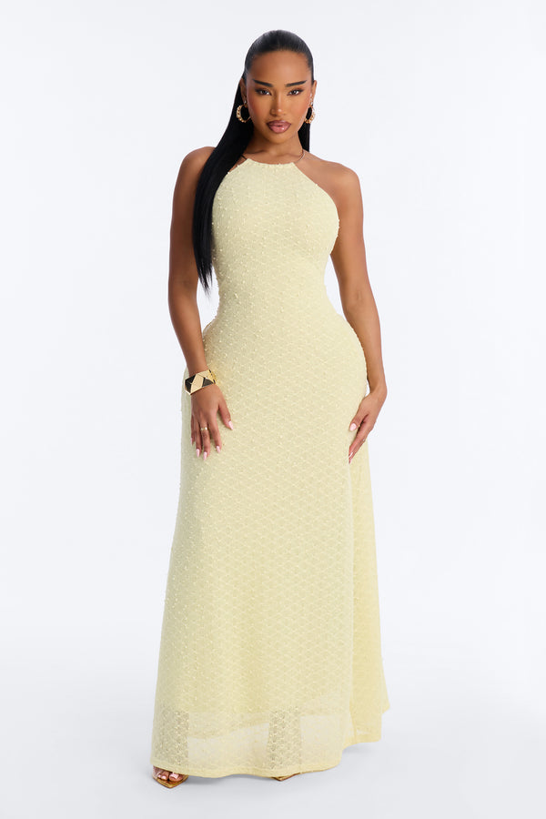 Caribbean Shores Maxi Dress - Yellow