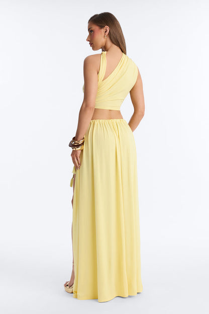 Riley Maxi Skirt Set - Yellow