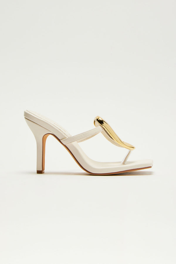 Social Season Mules - Cream