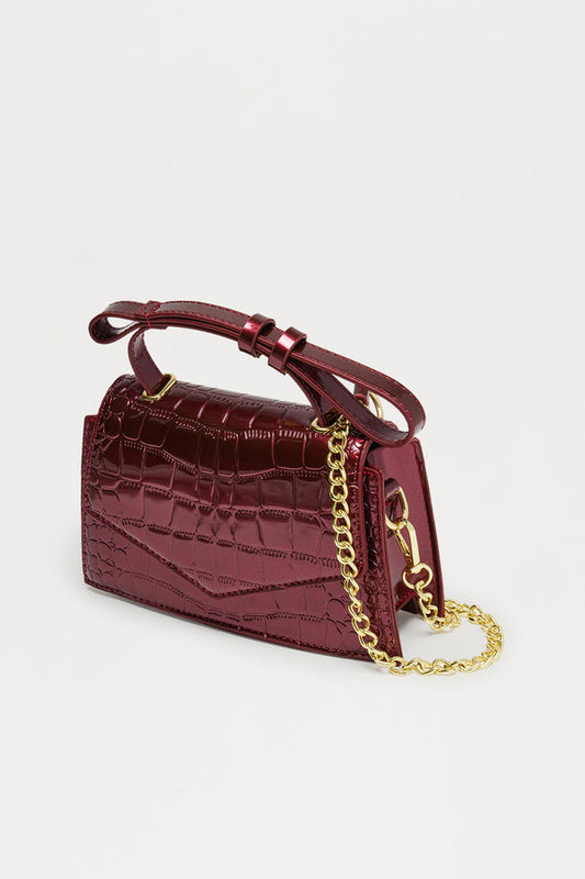 Slaying The Day Handbag - Burgundy