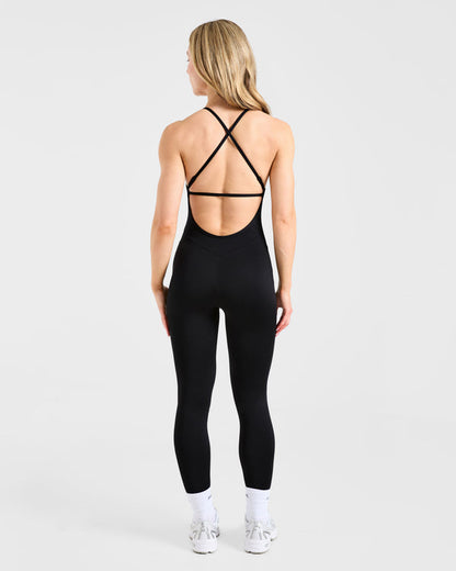 Sculpt Backless Legging All-in-One - Black