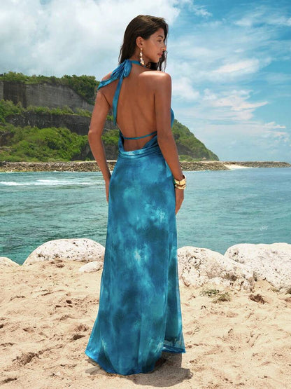 Electric Blue Maxi Dress