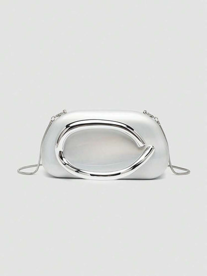 Beige Acrylic Clutch