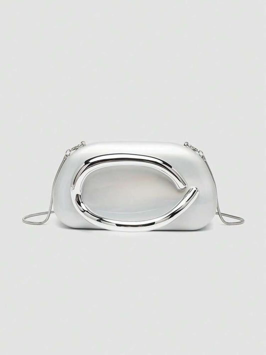Beige Acrylic Clutch