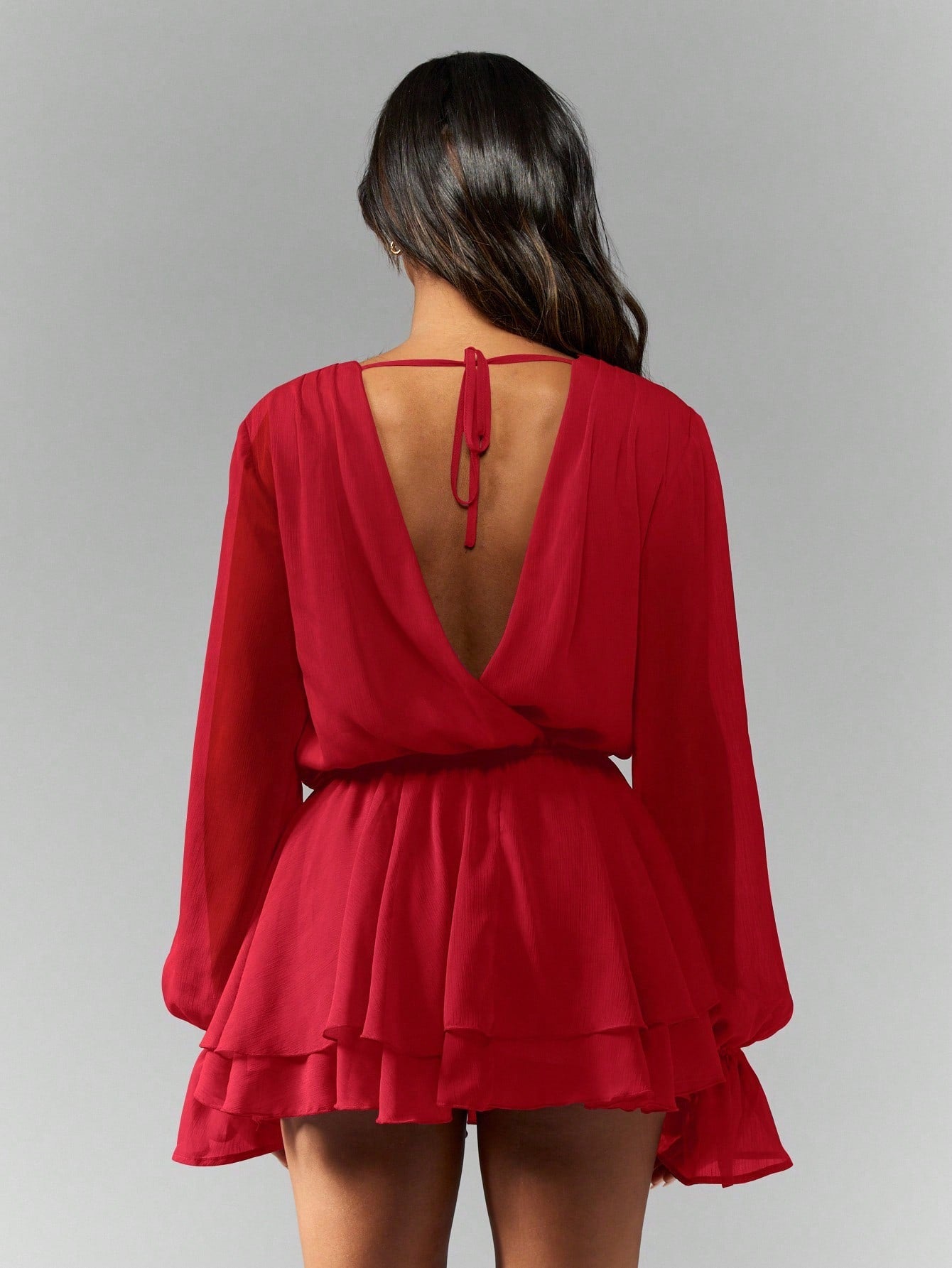 Long Sleeved Short Dress