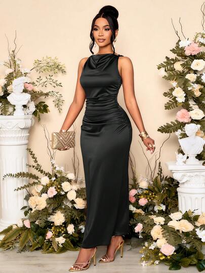 Island Orchid Luxe Maxi Dress