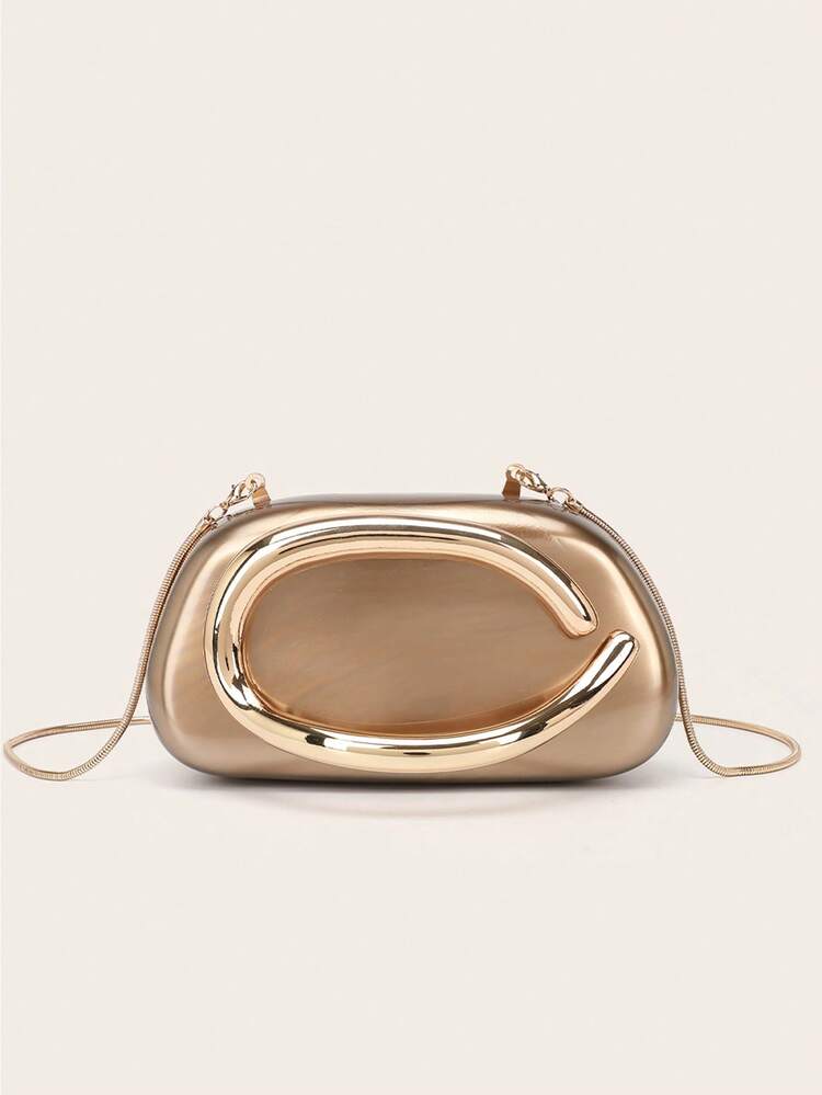 Gold Acrylic Clutch