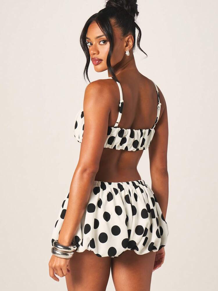 Polka Party Beach Set - Black and White
