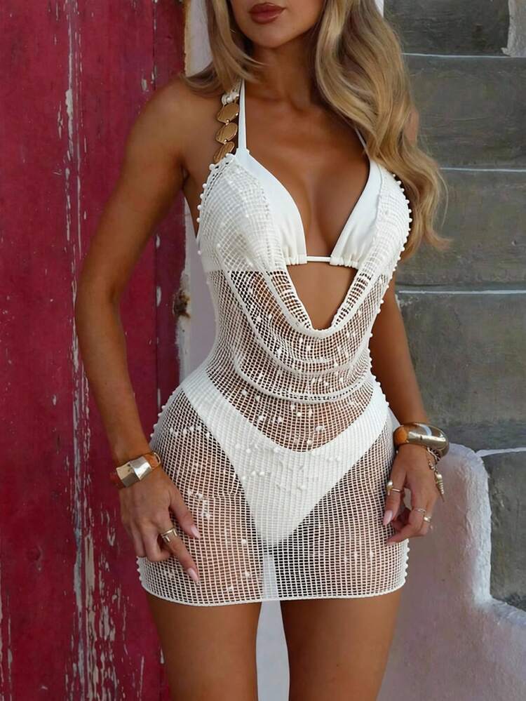 Tropic Pearl Cover Up - White
