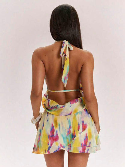 Multicolor Stripe Maxi Dress