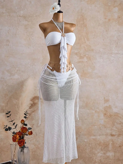 Sunset Drift Swimwear - White