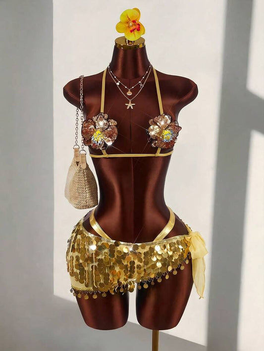 Island Orbit Swimwear - Gold