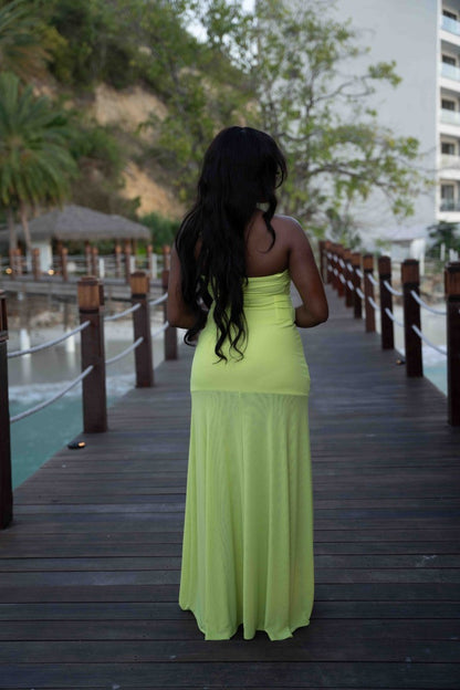 Claria Maxi Dress - Lime