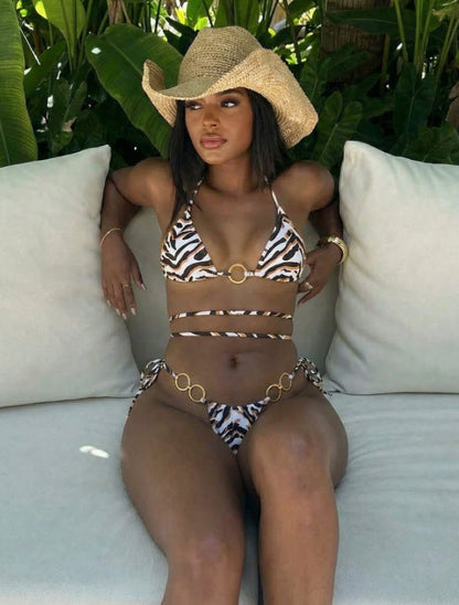 Untamed Instinct Bikini - Black and White