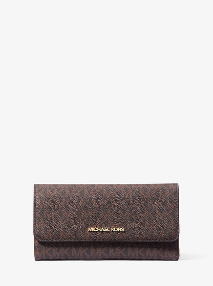 Jet Set Trifold Wallet (Brown)