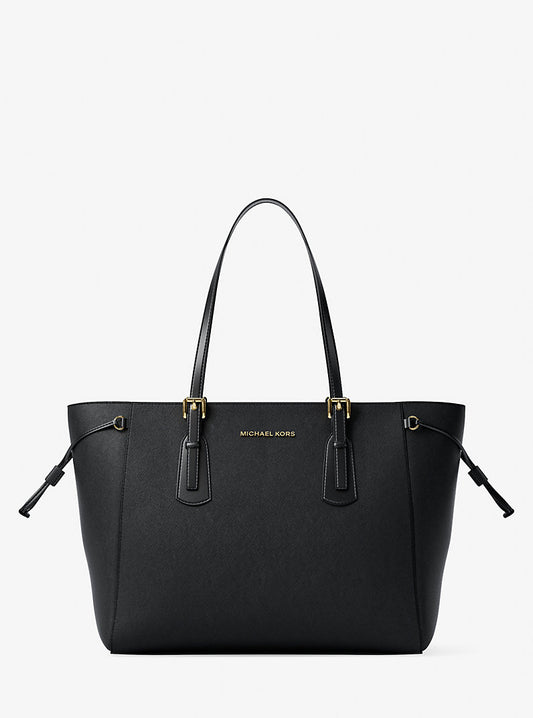 Voyager Saffiano Tote (Black)