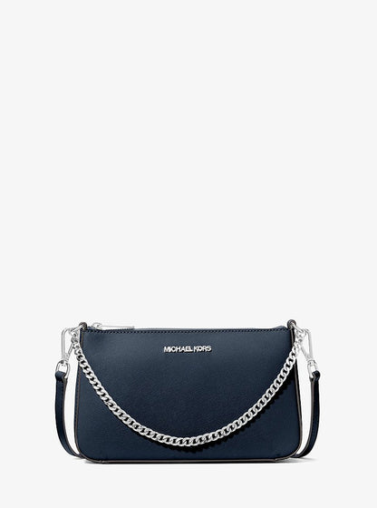 Jet Set Medium Saffiano Leather Crossbody Bag - Navy