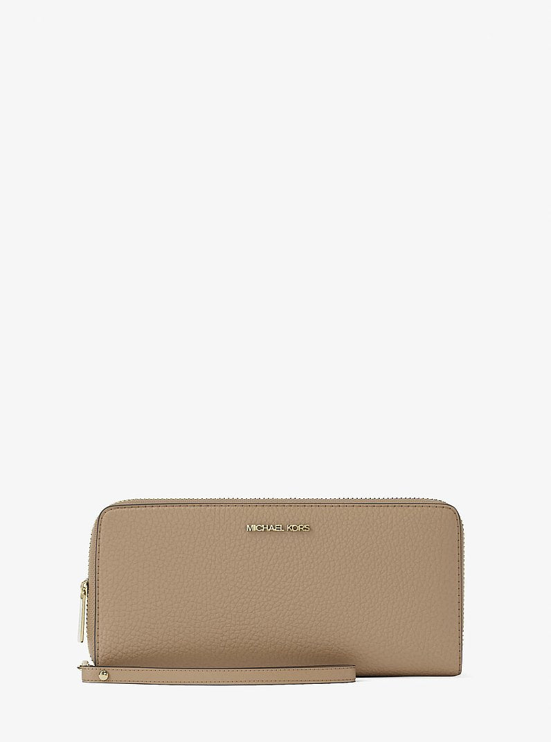 Jet Set Travel Large Logo Continental Wristlet - Camel