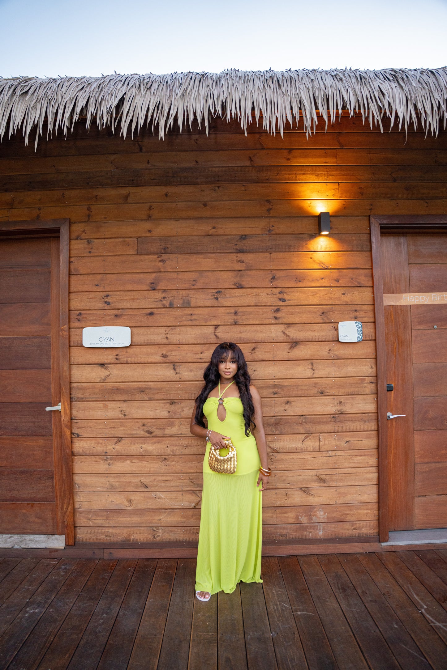 Claria Maxi Dress - Lime