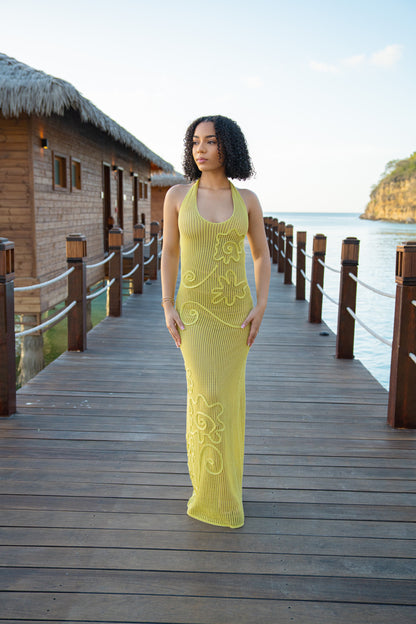 Only You Knit Maxi Dress Citrus