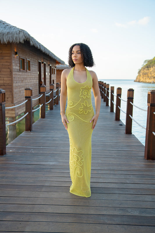 Only You Knit Maxi Dress Citrus