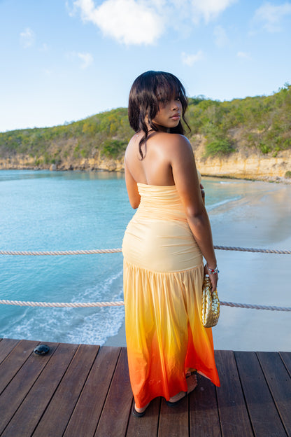 Sunset Ombré Maxi Dress