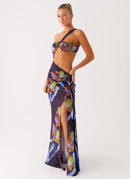 Costa Rica Maxi Dress - Dark Floral - Dark Floral