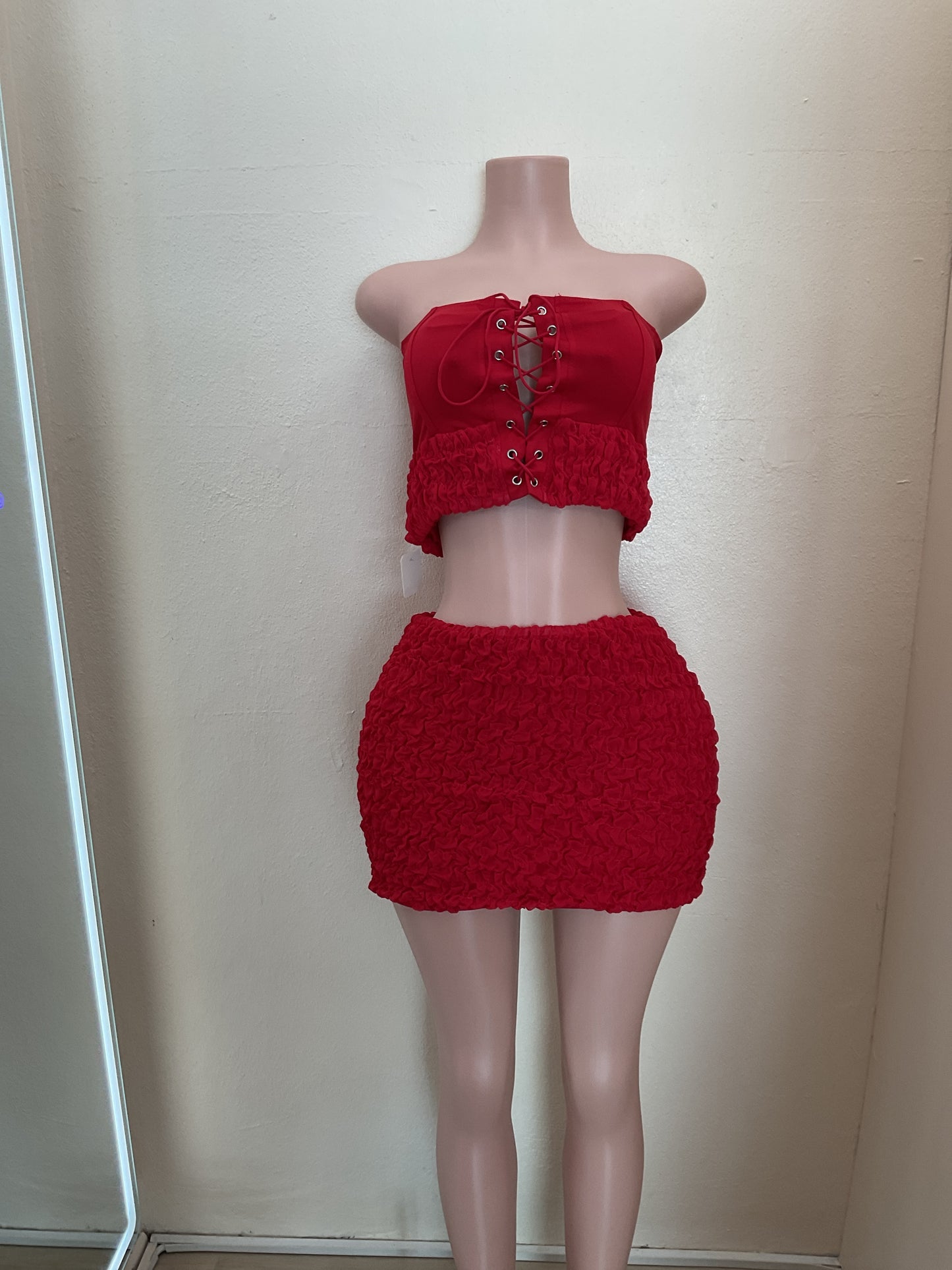 Island Red Short Dress
