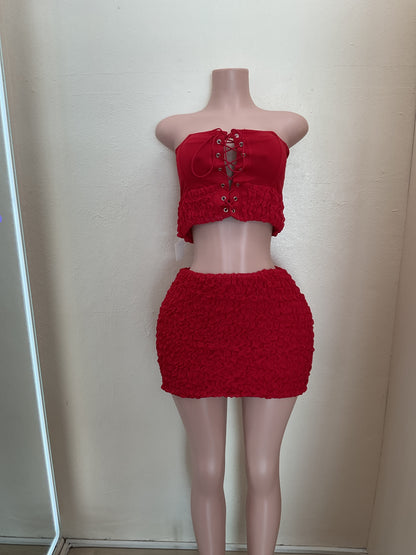 Island Red Short Dress