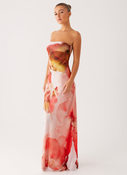 Kunis Maxi Dress - Peach Rose - Peach Rose