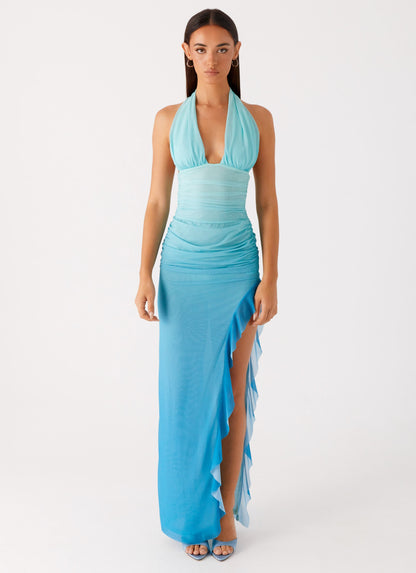 Moraya Halterneck Maxi Dress