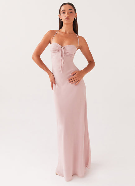 Aveline Maxi Dress - Mauve - Mauve