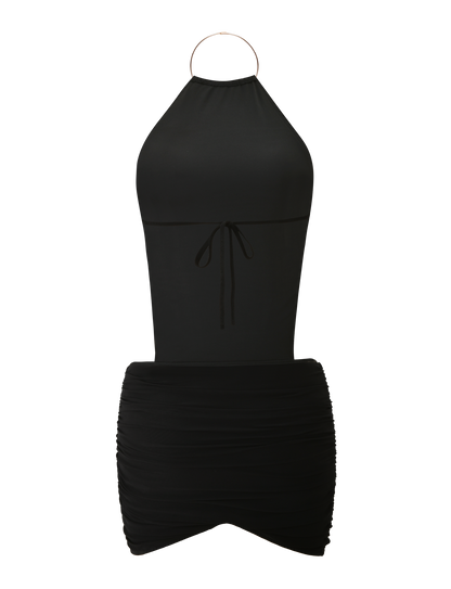Evanna Mini Dress - Black