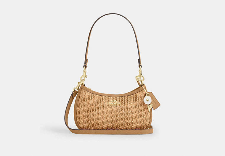 Coach Teri Mini Straw Bag - Ivory