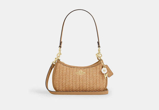 Coach Teri Mini Straw Bag - Ivory