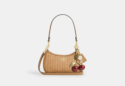 Coach Teri Mini Straw Bag - Ivory