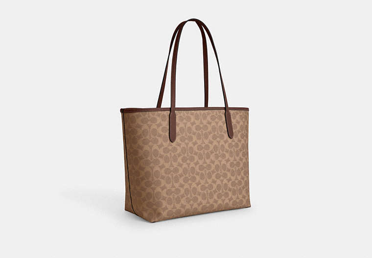 Coach Signature City Tote - Khaki