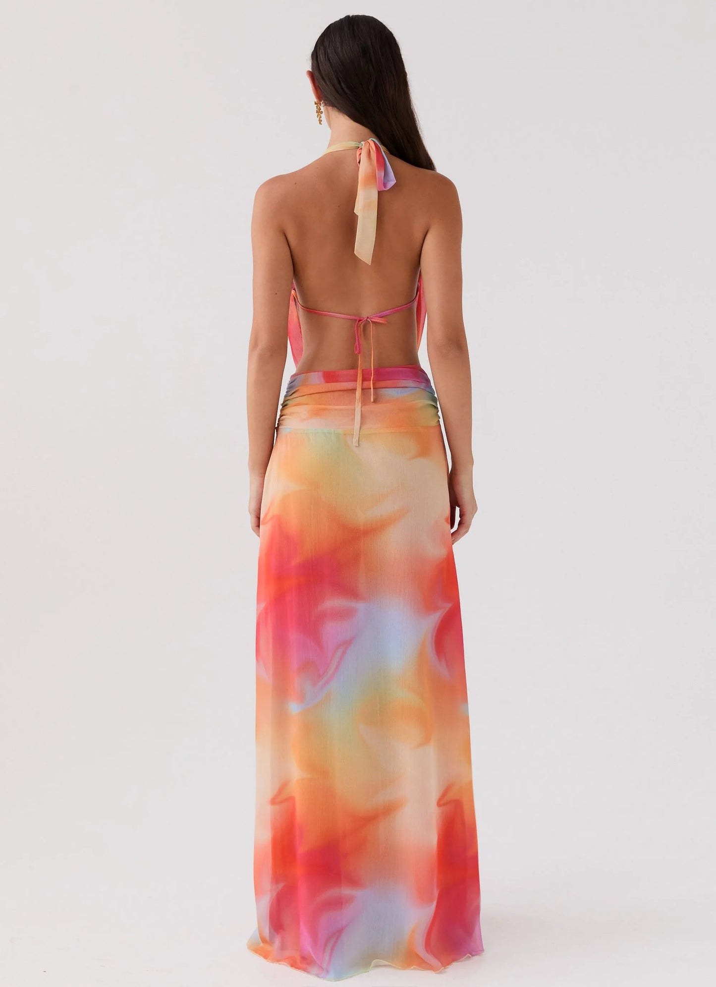Radiant Ribbon Slip Maxi Dress