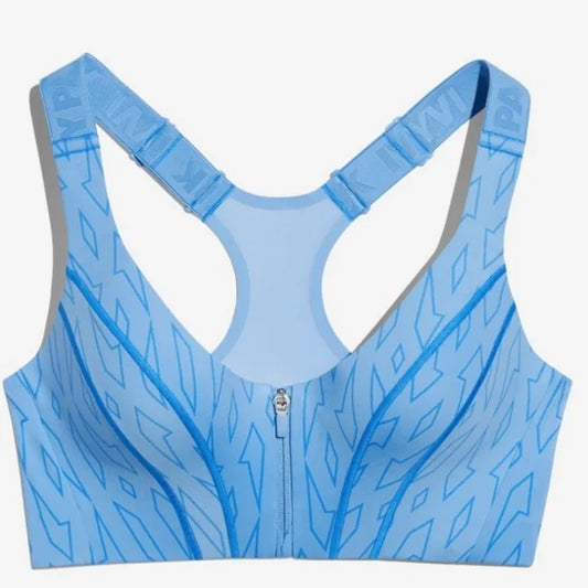 Ivy Park Monogram Print Zip Sports Bra